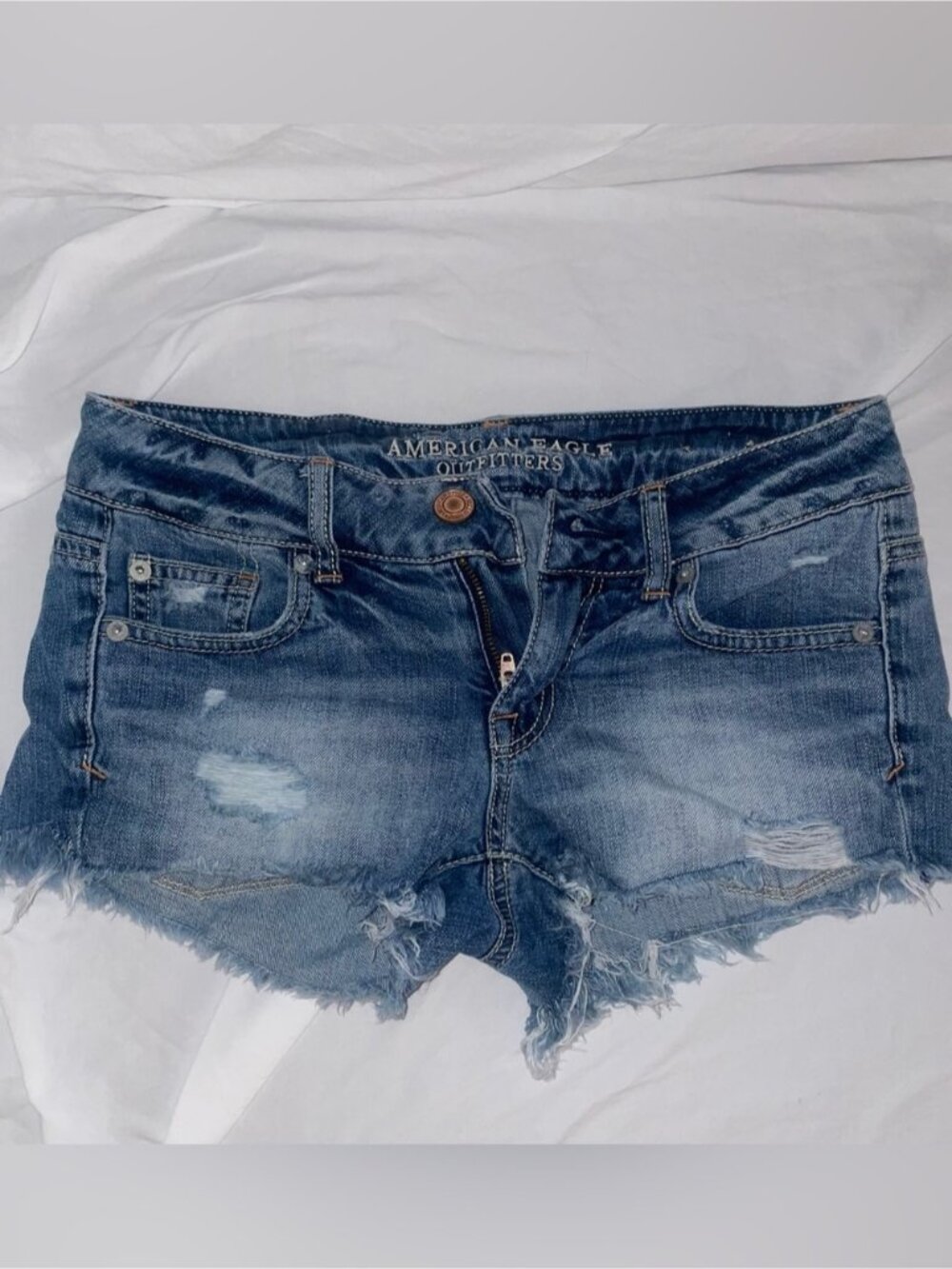 Denim Cutoff Shorts Low Rise size 2